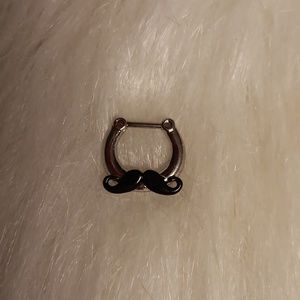 MUSTACHE SEPTUM NOSE RING